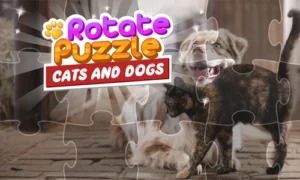 Rotate puzzle game – cats and dogs 2
