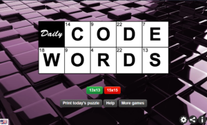 CodeWords daily word game 1